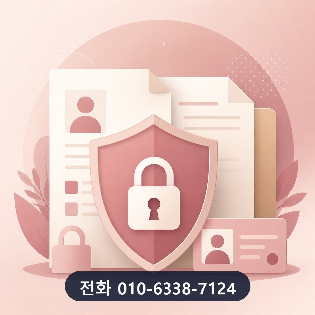 우리카드 카드깡 업체 개인정보 보호 이미지 · 문의 010-6338-7124